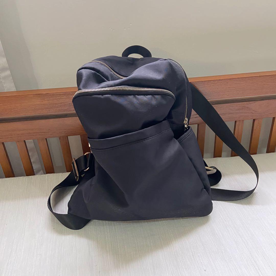 Black gold backpack, Luxury, Bags & Wallets on Carousell