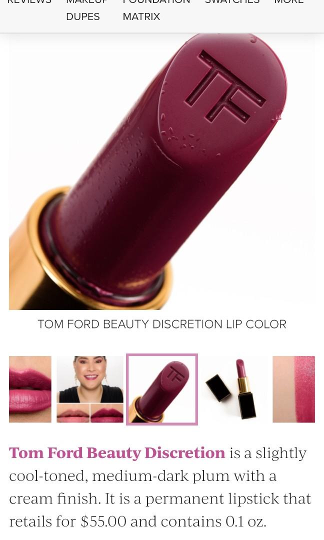 BN Tom Ford Lipstick 79 Discretion, Beauty & Personal Care, Face, Makeup on  Carousell