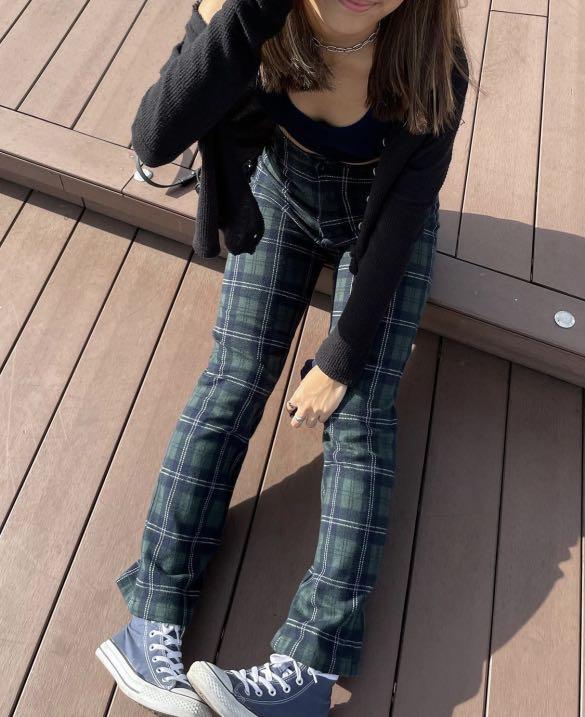 Brandy melville jane pants plaid online