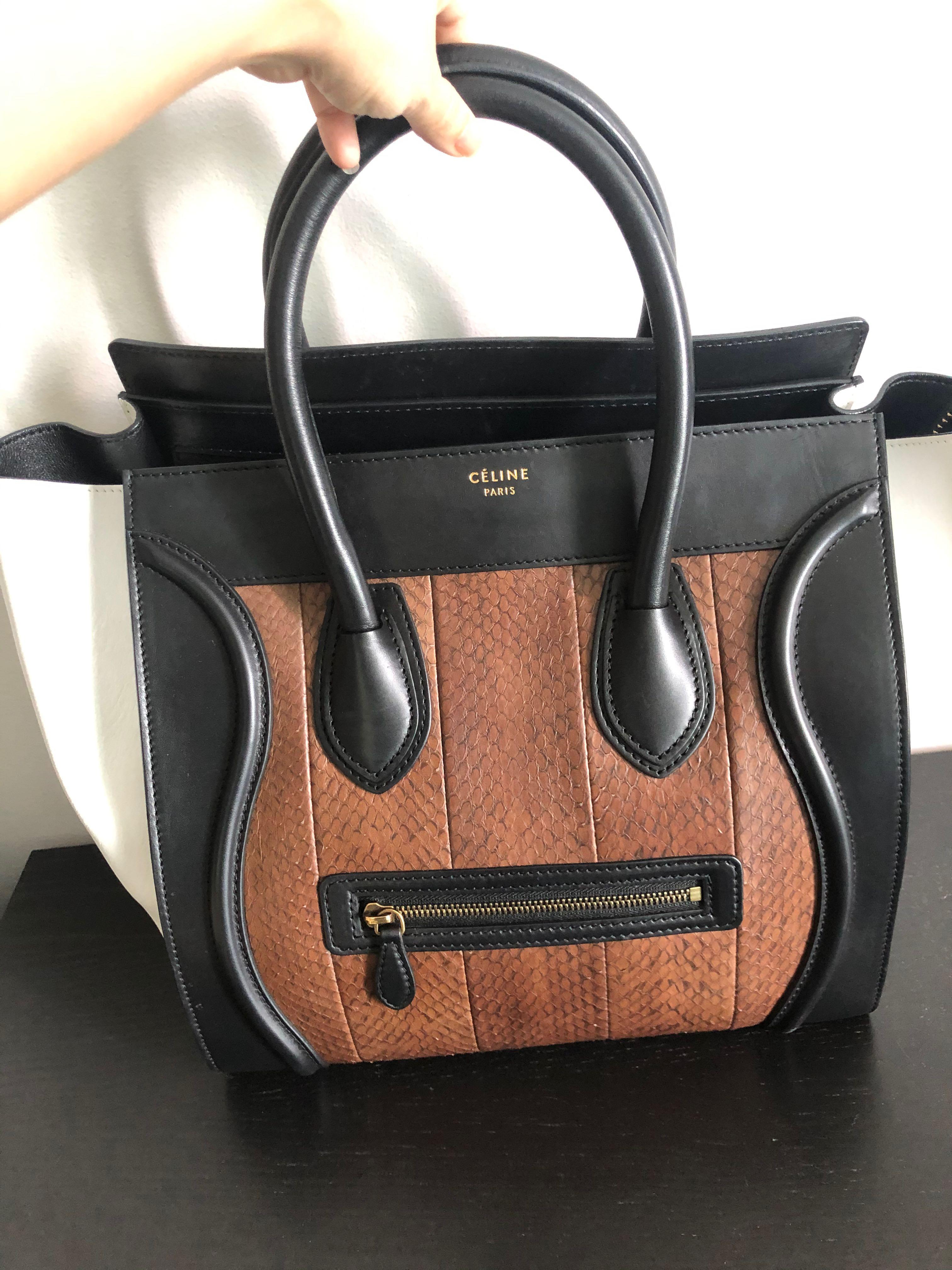 Celine tricolor mini luggage online