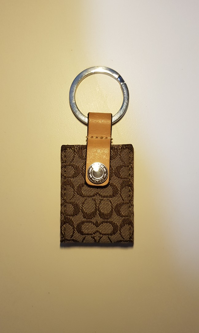 Coach keychain photo holder