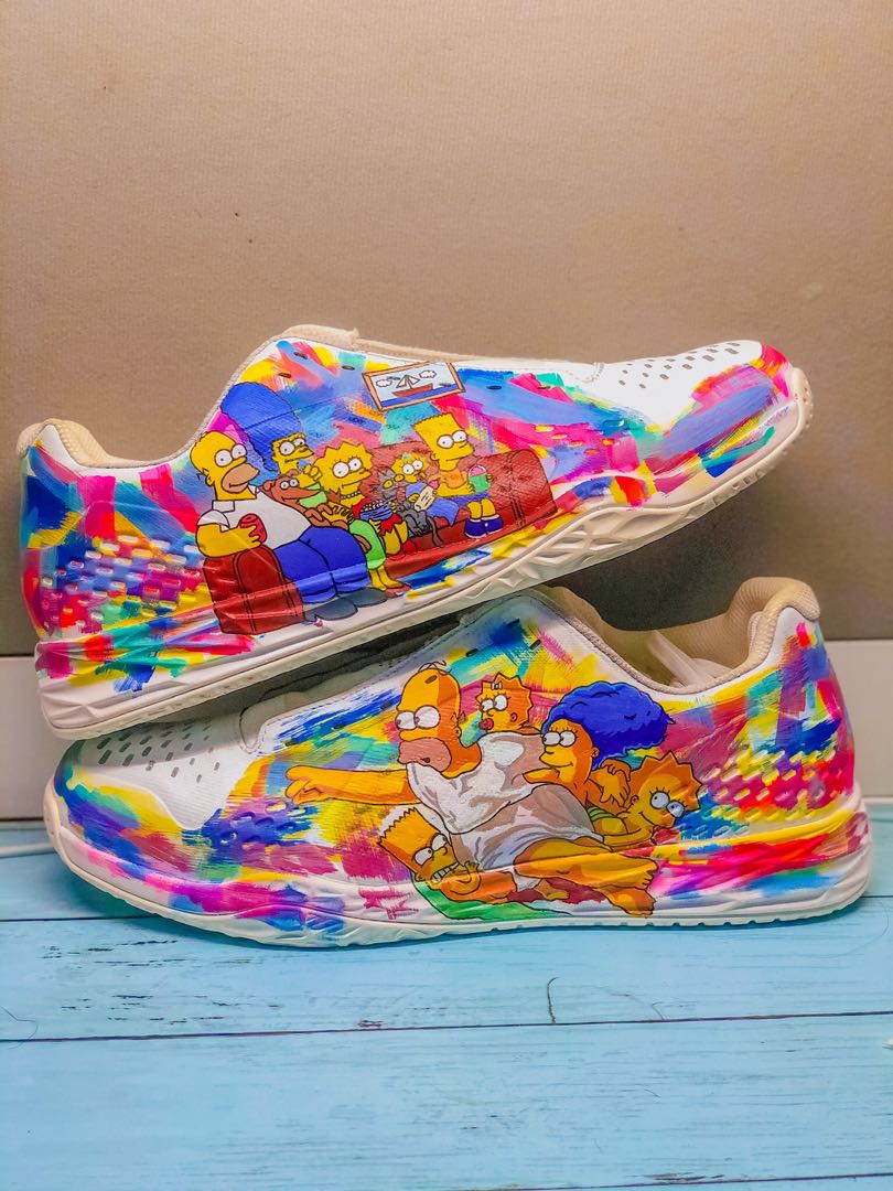 Simpson Custom Shoes Men s Fashion Footwear Sneakers on Carousell