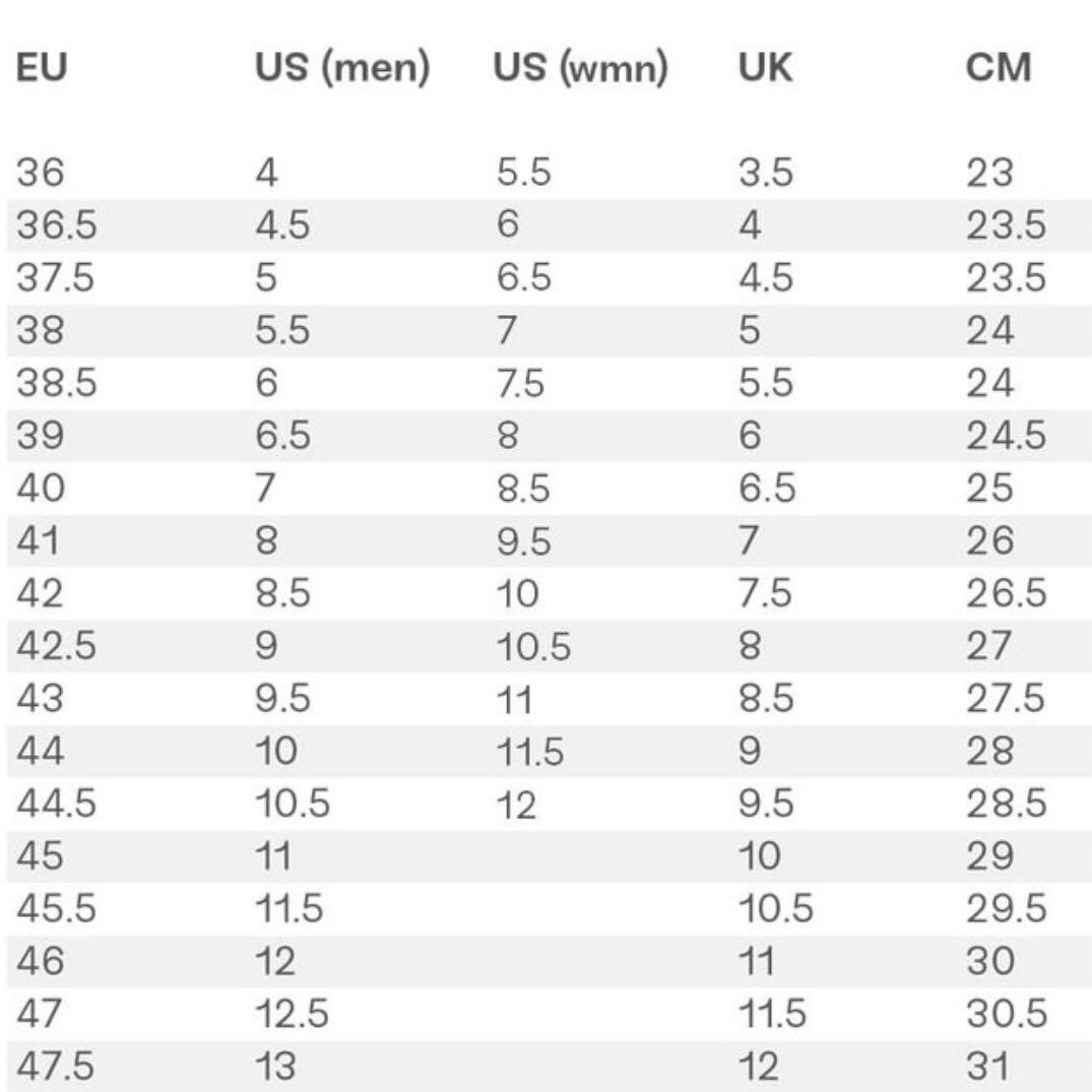 Custom shoe clearance size