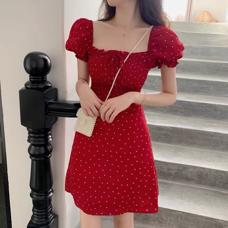 cute red dress