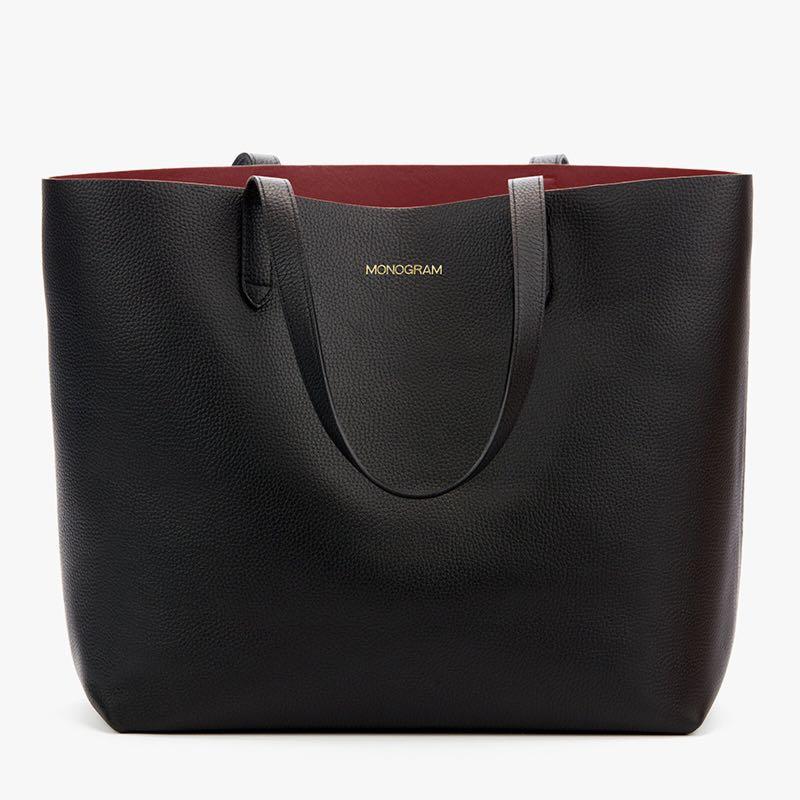 Cuyana structured leather tote store