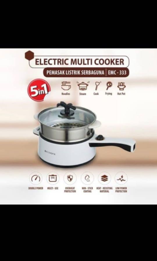 ECOHOME Electric Multi Cooker 5 in 1 TERMURAH Pemasak Listrik Serbaguna