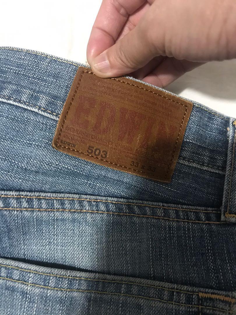 Edwin 503 Japan Jeans Mens (Category: Jeans) located in Manila. Submitted by roseluxuryitems (Listing ID 1091070012, Image 3). Description: Edwin 503 Japan Jeans Mens Good condition Clean inside and out Size : 33x33 Made in japan .