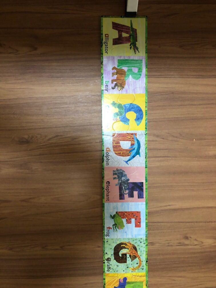 Eric Carle Alphabet Floor Puzzle 26 pieces, Hobbies & Toys, Toys