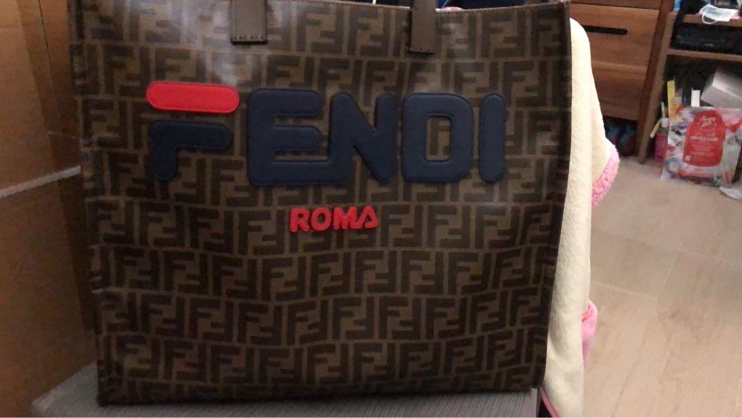 Fendi fila tote bag best sale