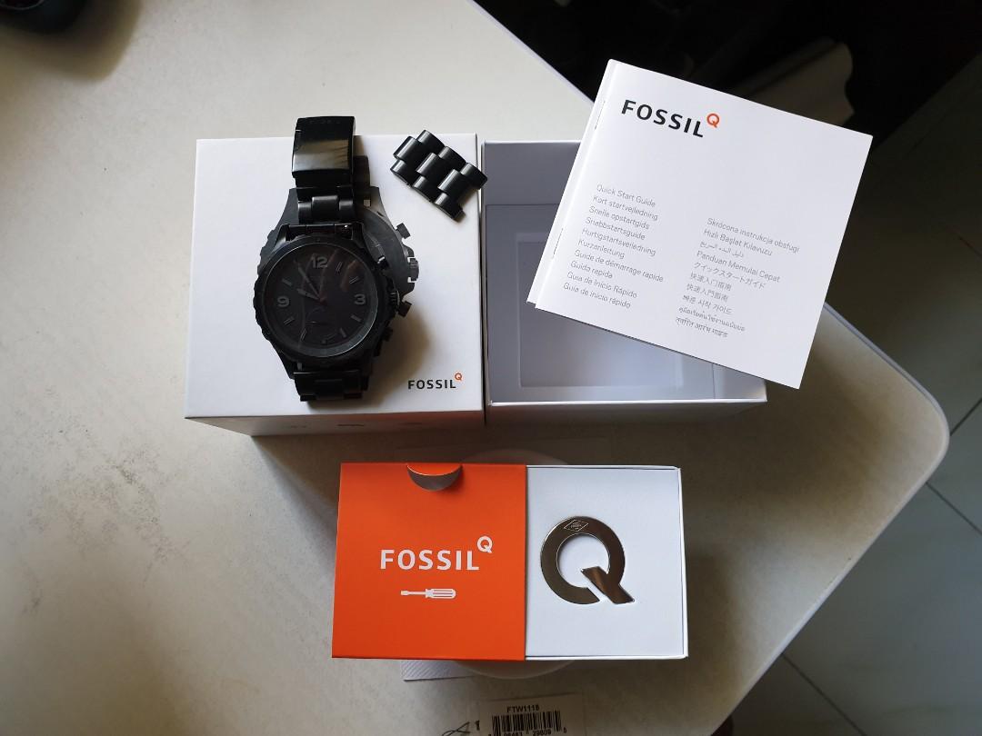 fossil nate watch instructions