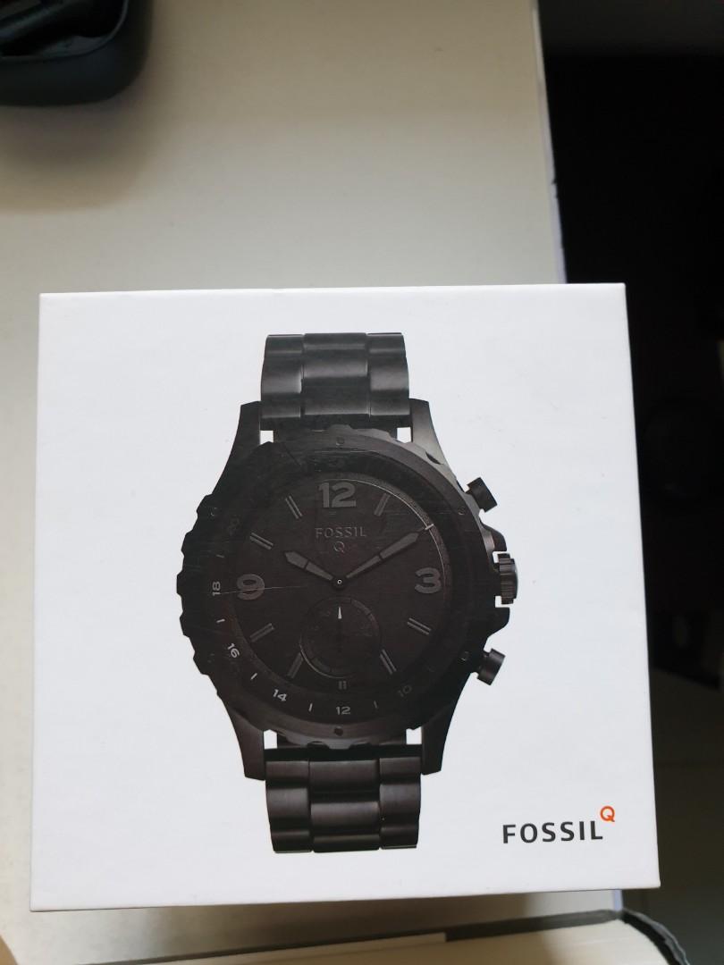 Hybrid smartwatch nate black stainless steel outlet