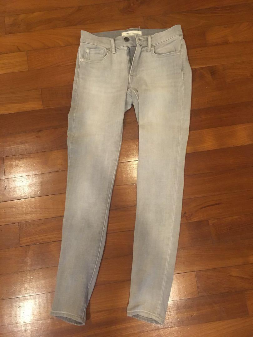 Gap Light Grey Jeans, Women's Fashion 
