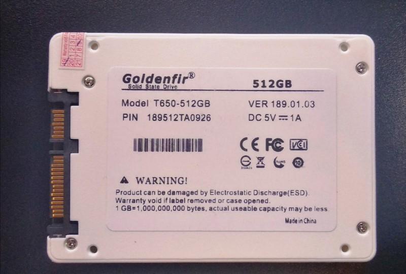 Goldenfir ssd 512gb store