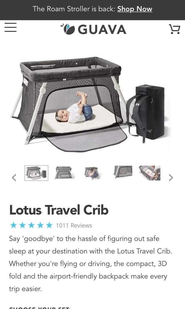 Guava Family Lotus Travel Crib / Cot, Babies & Kids, Baby Nursery