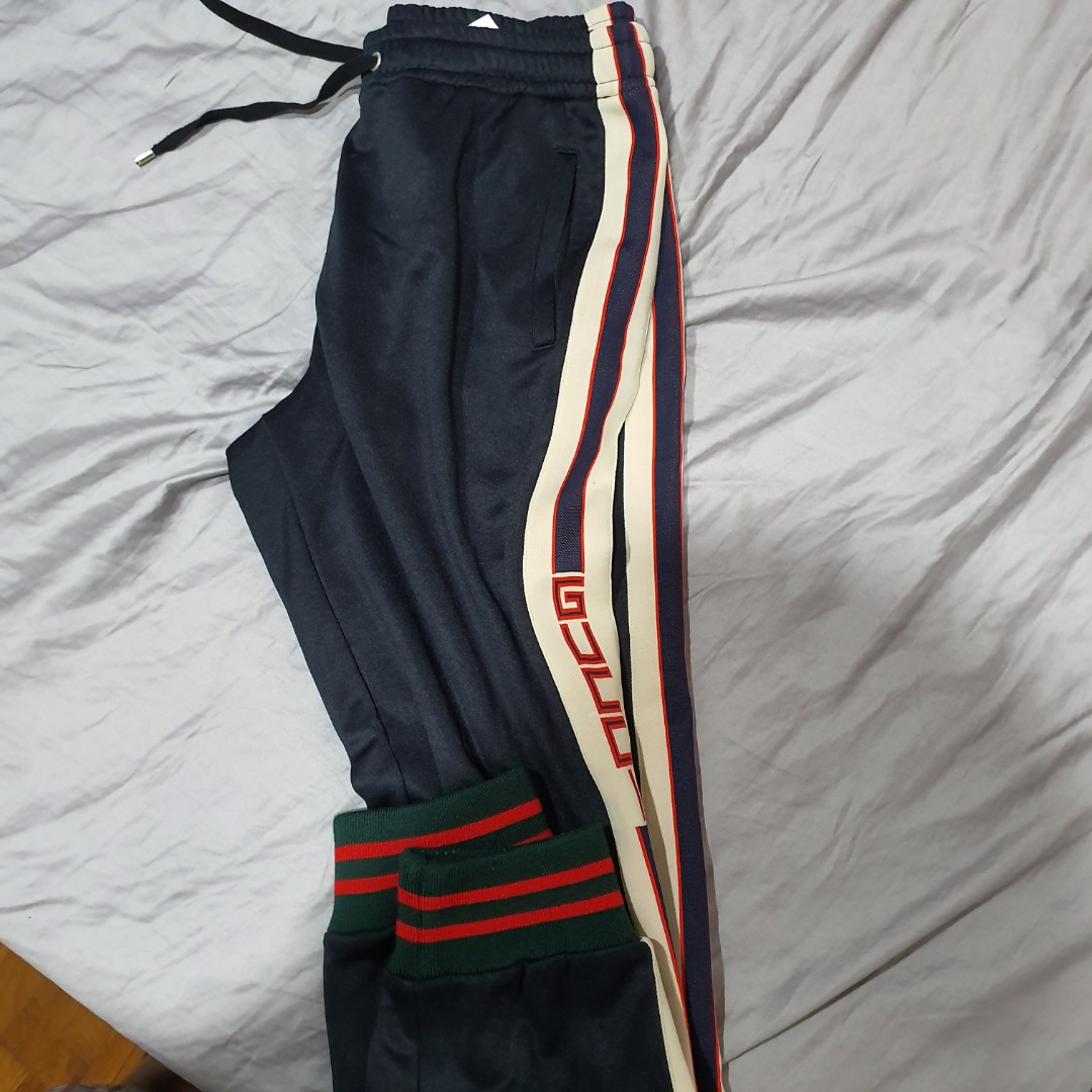Gucci logo discount track pants