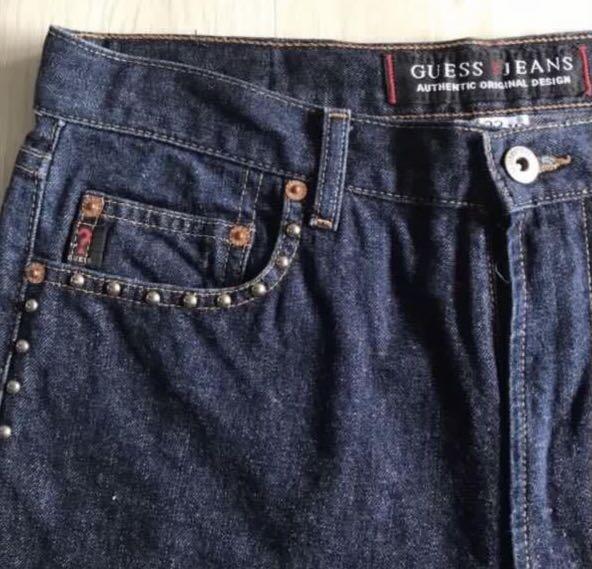 Trimmed Studded Blue Denim Bermuda 