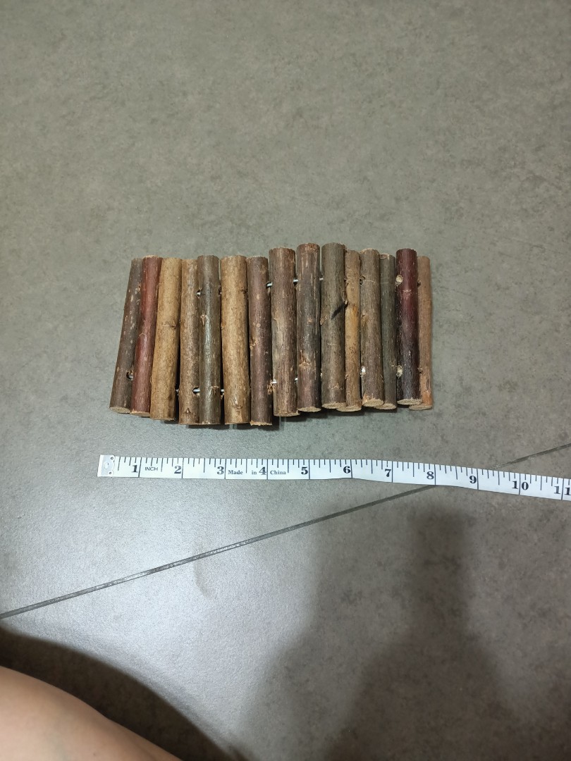 Hamster Leiter & Brücke Aus Holz - Flexibles Kletterspielzeug Für Kleintiere 6x30cm