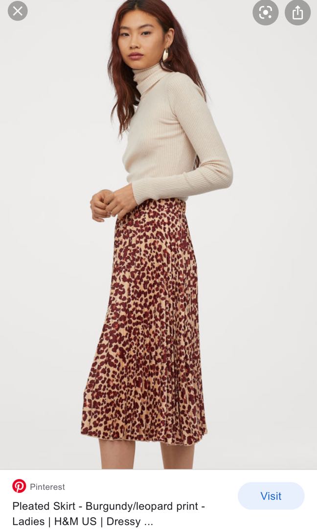 leopard skirt hm