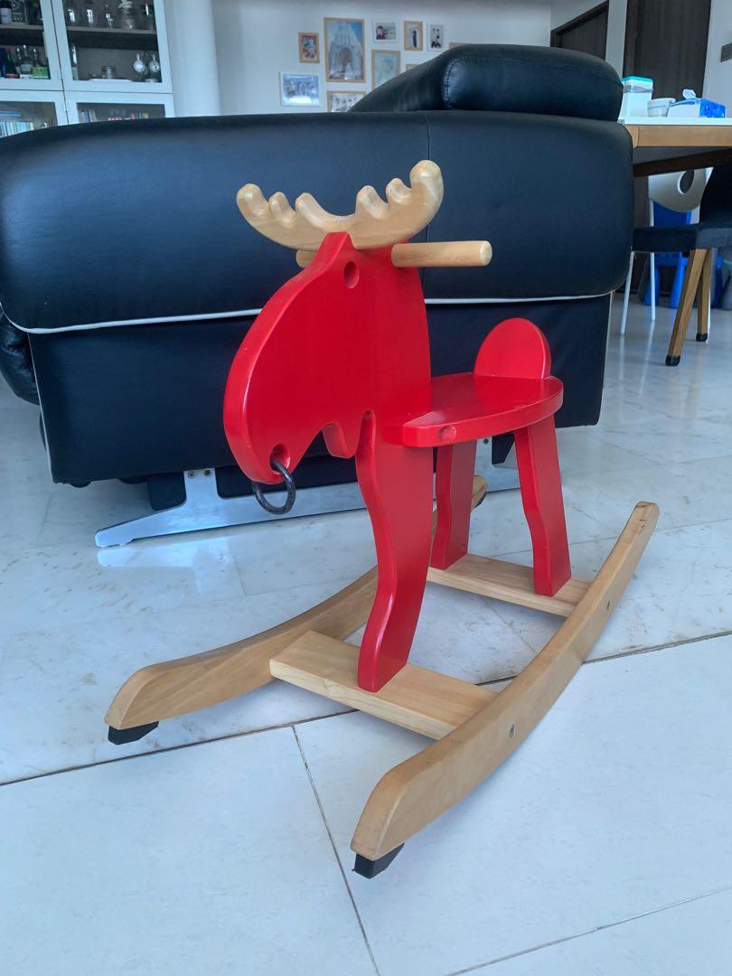 IKEA rocking moose, Babies & Kids, Baby Nursery & Kids Furniture, Kids ...