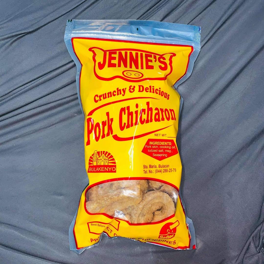 Jennie's Pork Chicharon Backfat (Category: Local Eats) located in Bulacan. Submitted by bellespreloveditems (Listing ID 1090934434, Image 2). Description: 📌 240-250g 📌 Pre order, kindly give us 2-3days to get the items from their factory outlet 📌 Payment first policy 📌 No cancellation of orders 📌 MOP via Gcash and Bank transfer.