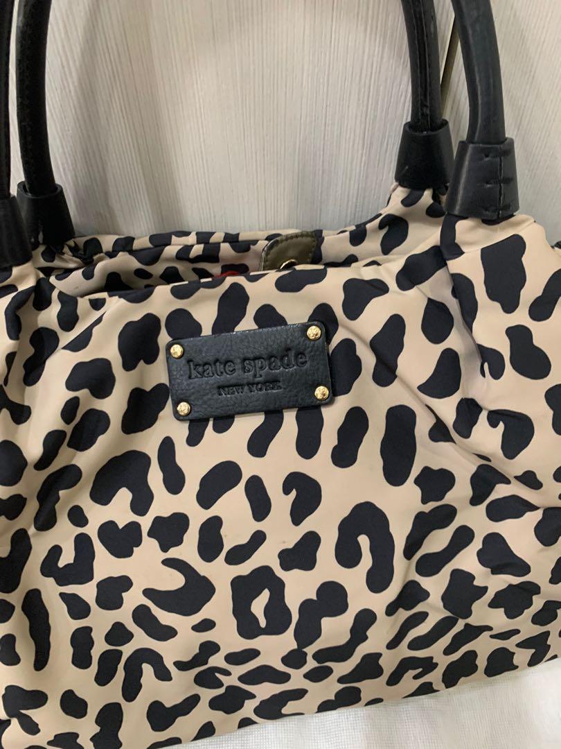 Buy the Kate Spade Animal Print Tote Shoulder Bag Brown, Beige |  GoodwillFinds