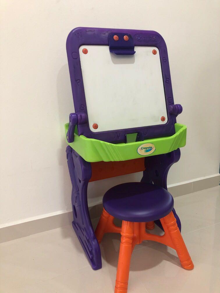 Kids Whiteboard Table And Chair Set Crayola Hobbies Toys Toys Games Others On Carousell