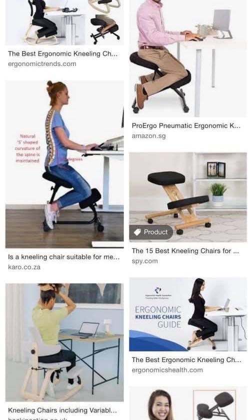 Proergo pneumatic hotsell ergonomic kneeling chair