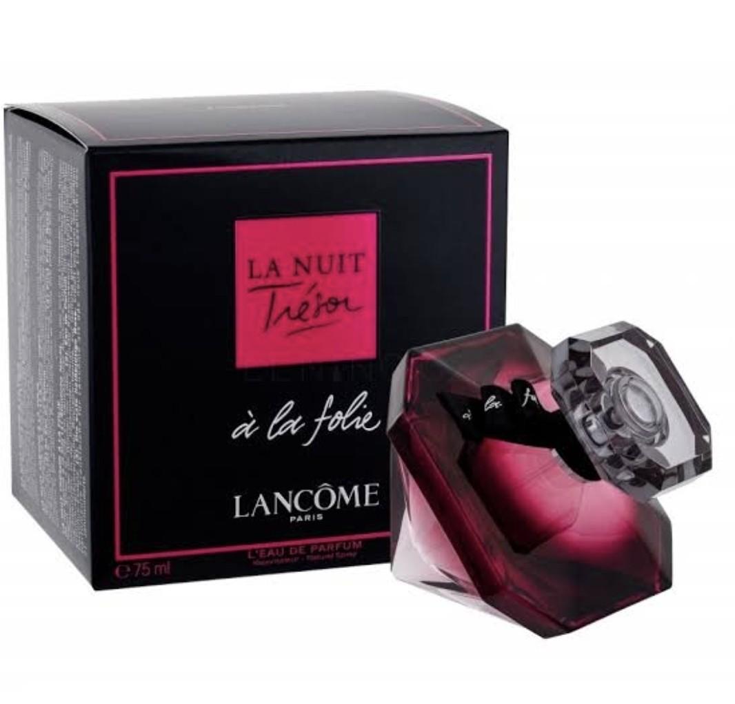 Lancome la nuit tresor ala folie edp 75 ml, Kesehatan \u0026 Kecantikan, Parfum,  Kuku \u0026 Lainnya di Carousell