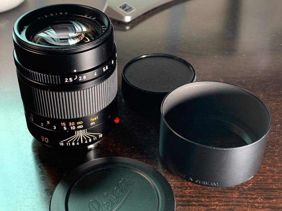 Leica Summarit 90mm F2.5 w/f Hood, 攝影器材, 鏡頭及裝備- Carousell