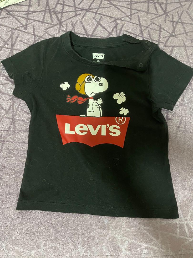 BLACK 4T Levi's Snoopy T-Shirt 