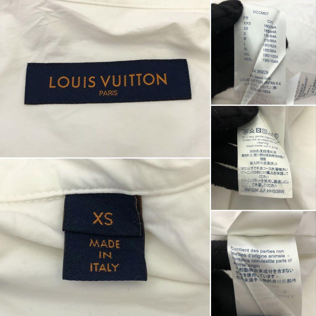 LOUIS VUITTON LOUIS VUITTON half sleeve shirt VCCM07 cotton White