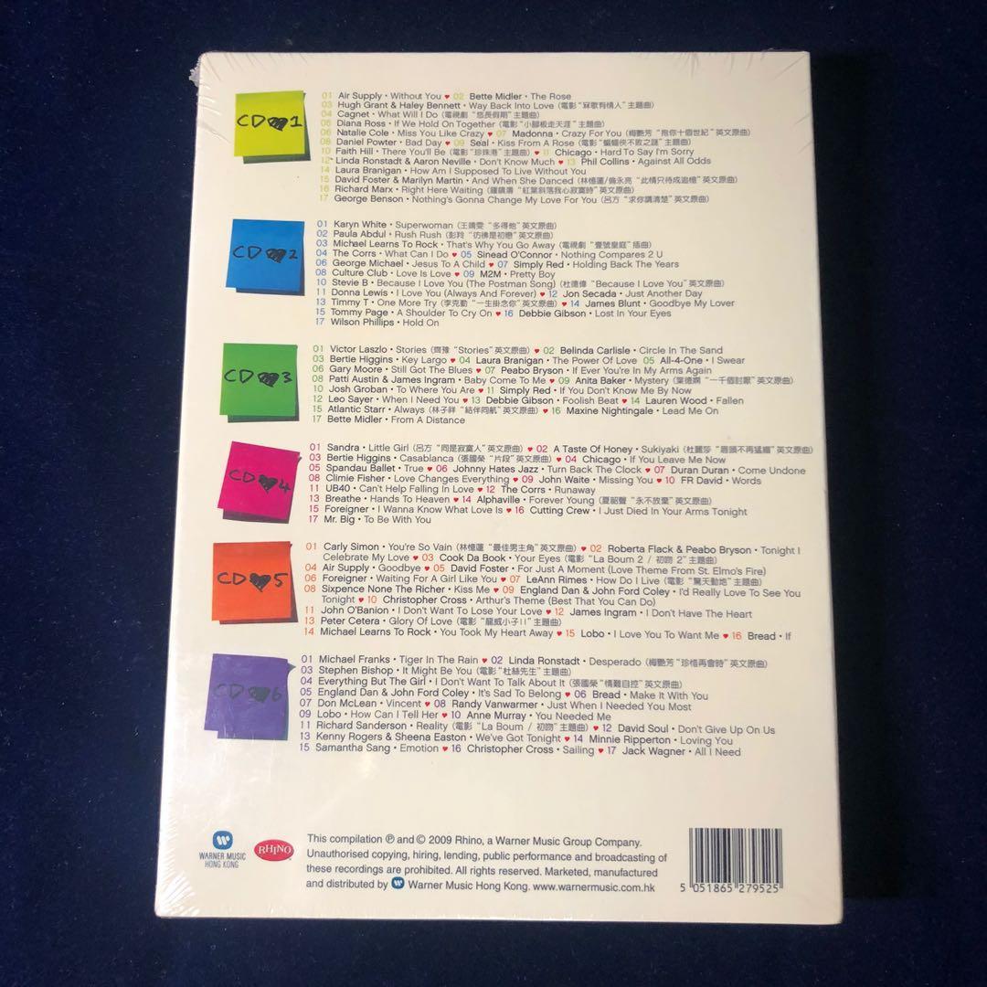 💿 [音樂CD] 100% 全新未開封群星Love 101 (6CDs) 英文經典情歌101首
