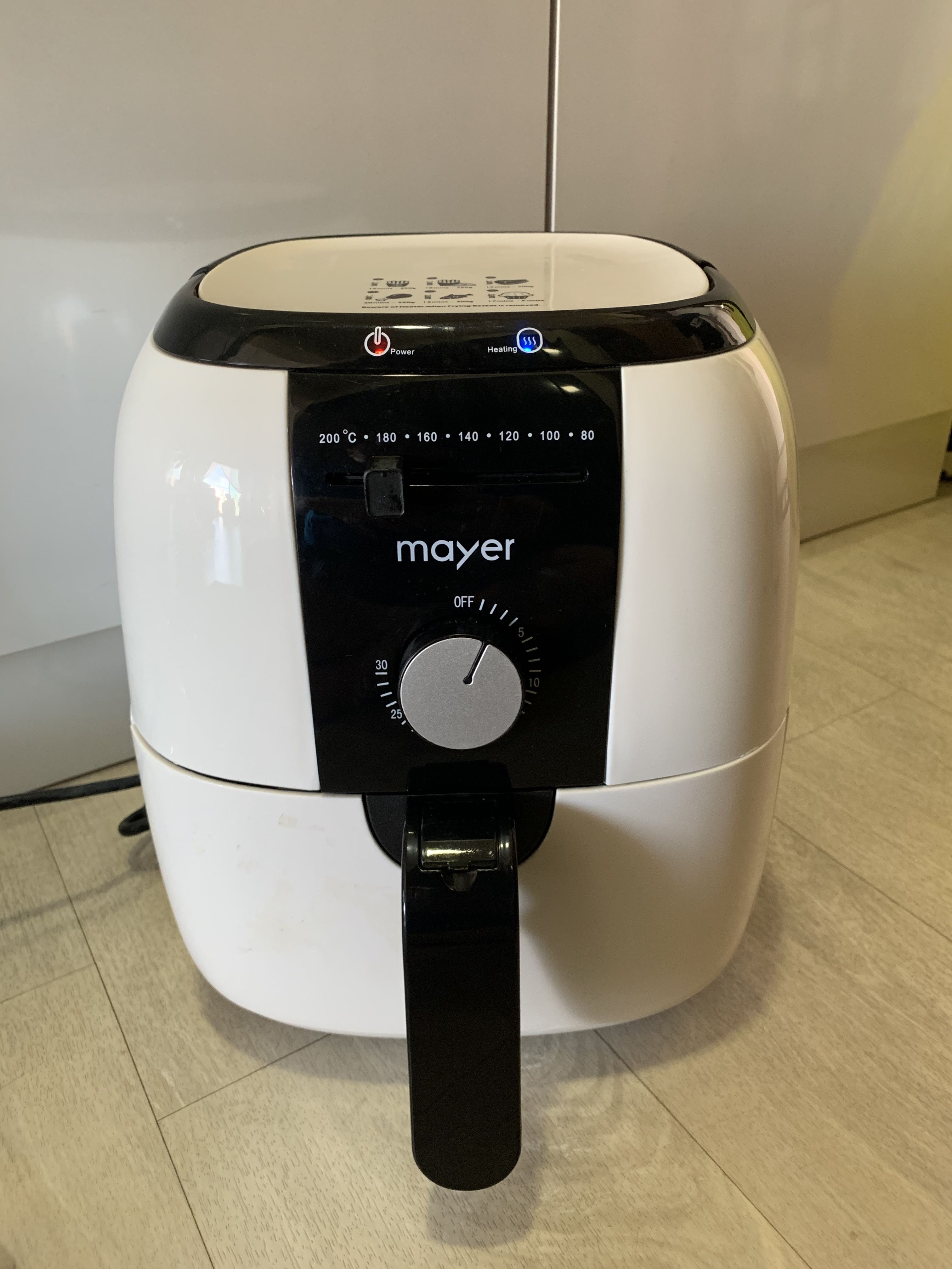 Mayer Air Fryer Airfryer (WHITE) / Fried Food with no Oil required
