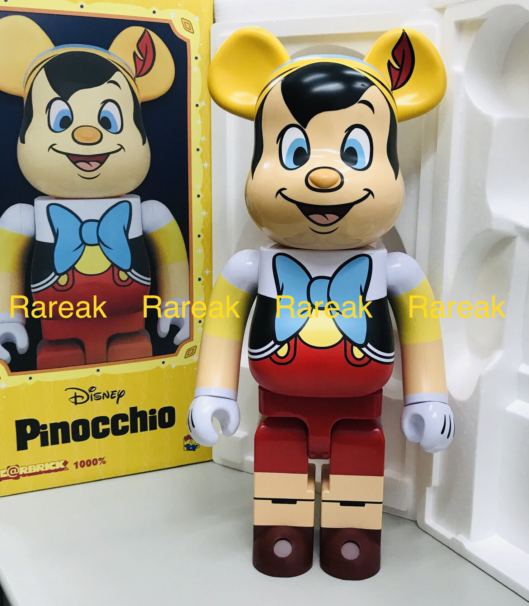 日本公式代理店 未開封 ベアブリック ピノキオ 400%u0026100 