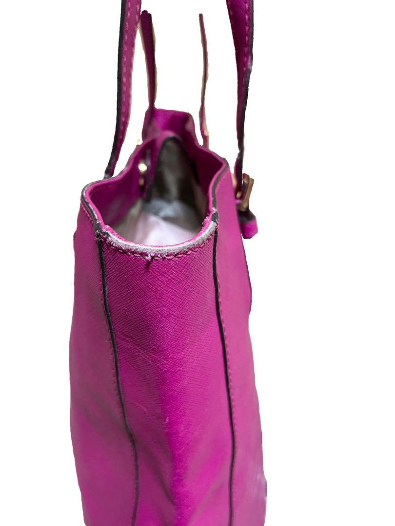 Michael Kors Fuschia Saffiano Jet Set Tote 22mkz0