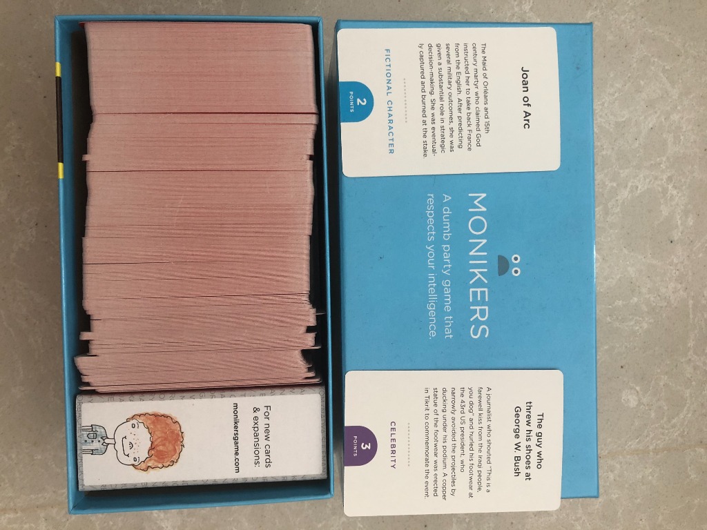 Monikers Board game, Hobbies &amp; Toys, Toys &amp; Games on Carousell