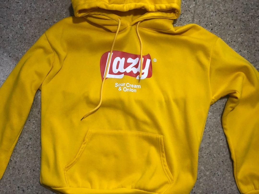 Yellow sales lazy hoodie