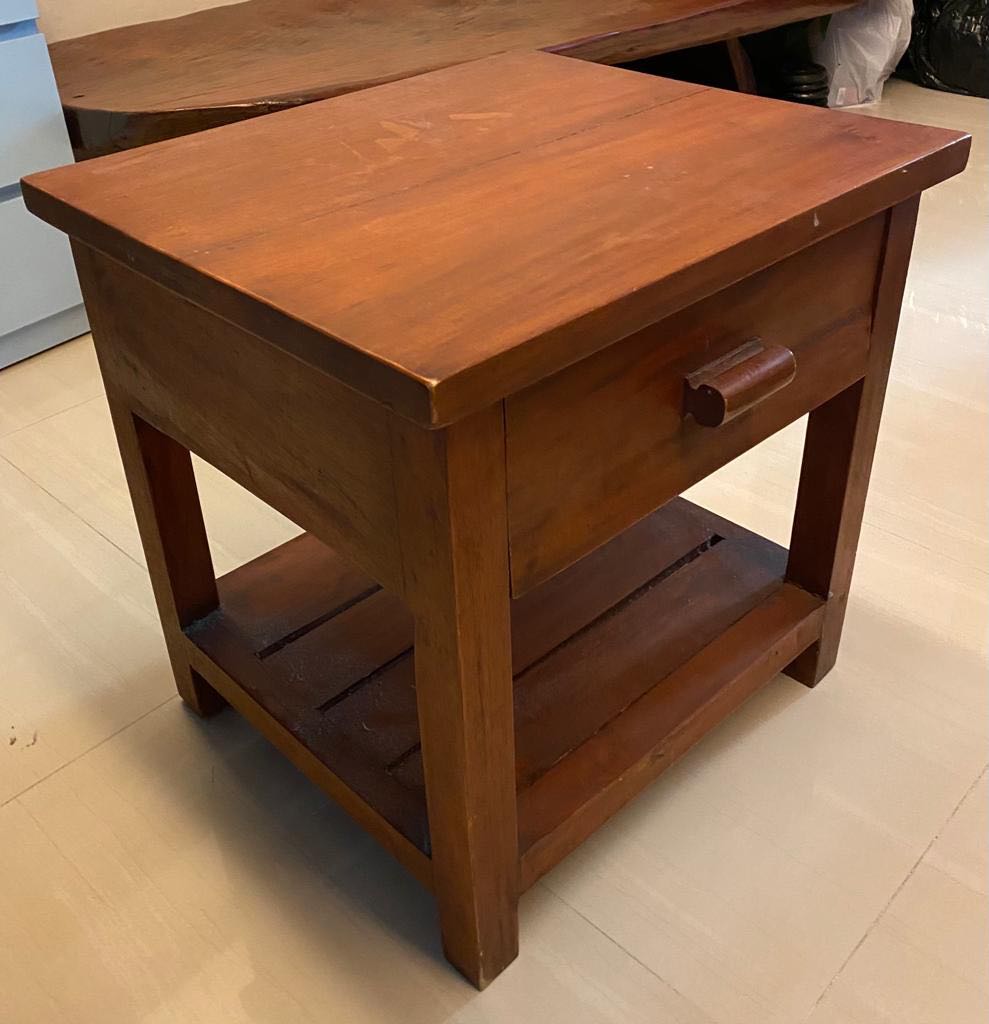 Narra Bed Side Table, Furniture & Home Living, Furniture, Tables & Sets