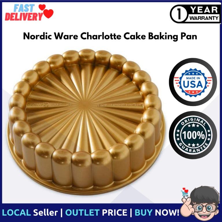 Nordic Ware 83577 Charlotte Cake Pan One Size Gold for sale online 