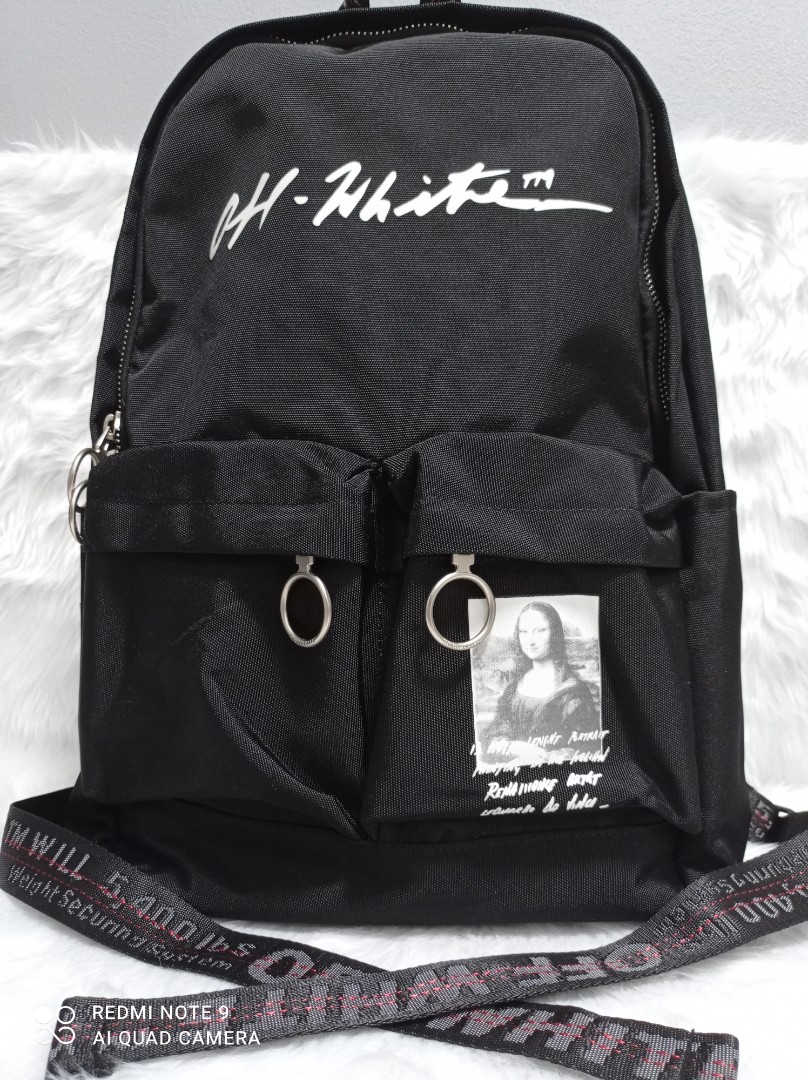Off White Monalisa Backpack Men s Fashion Bags Backpacks on