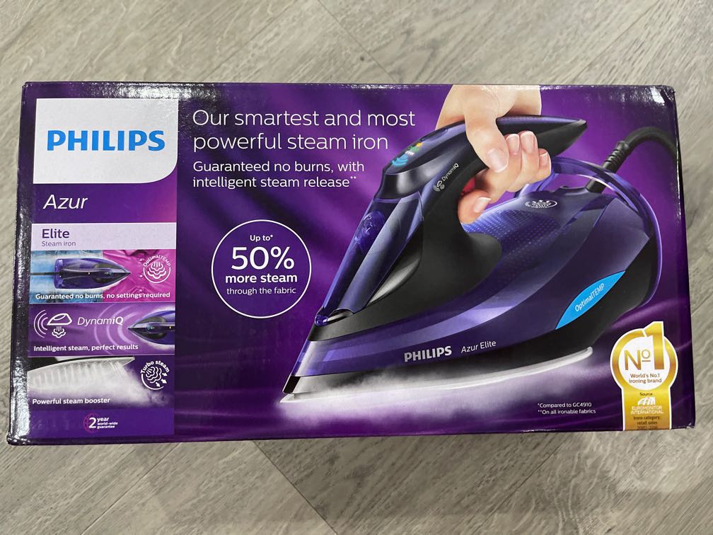 Philips Azur Elite Steam Iron GC5039, TV & Home Appliances, Irons