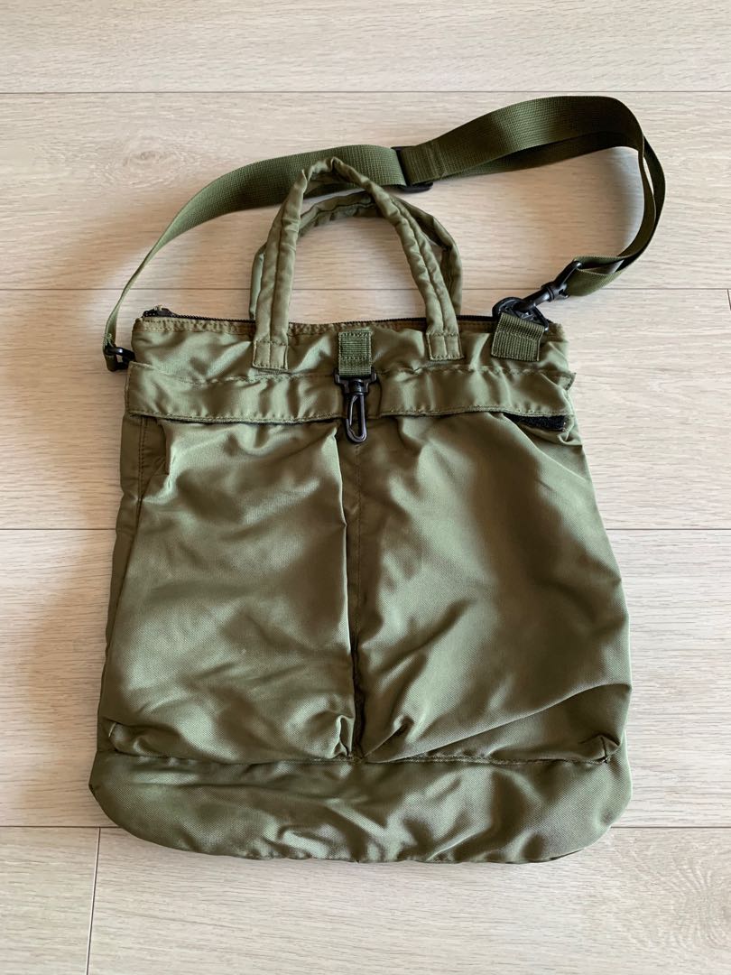 Pilot Motorcycle Helmet Tote Sling Bag Military Techwear, Men's Fashion