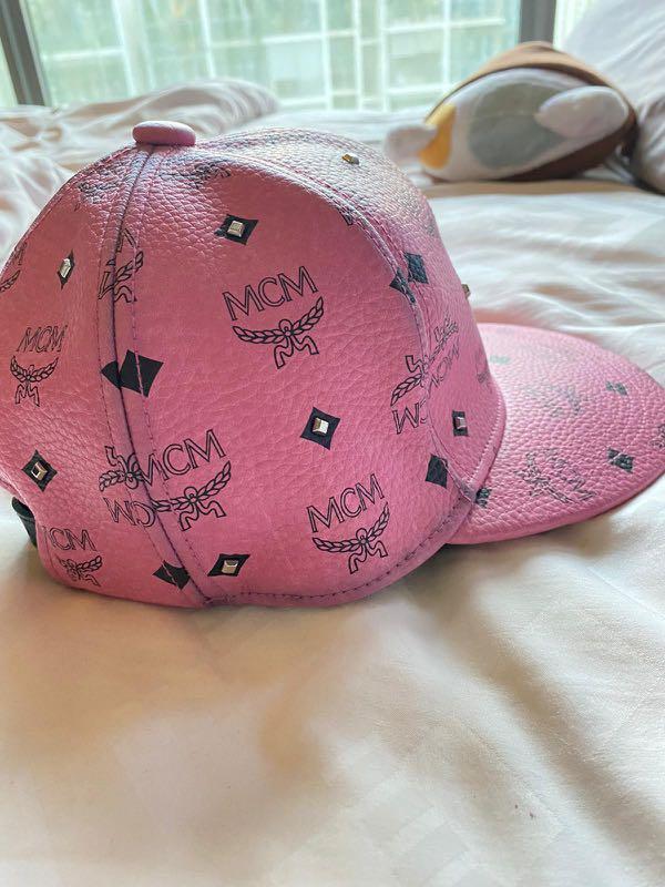 pink mcm hat