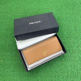 PRADA GENUINE LEATHER PURSE WALLET BAG with CARD HOLDER BRAND NEW