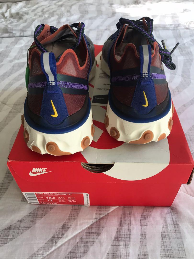 React element 87 peach grey Men s Fashion Footwear Sneakers on