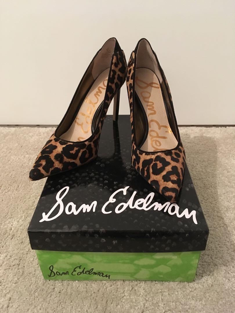 Sam Edelman Dea pumps in leopard print and horsehair