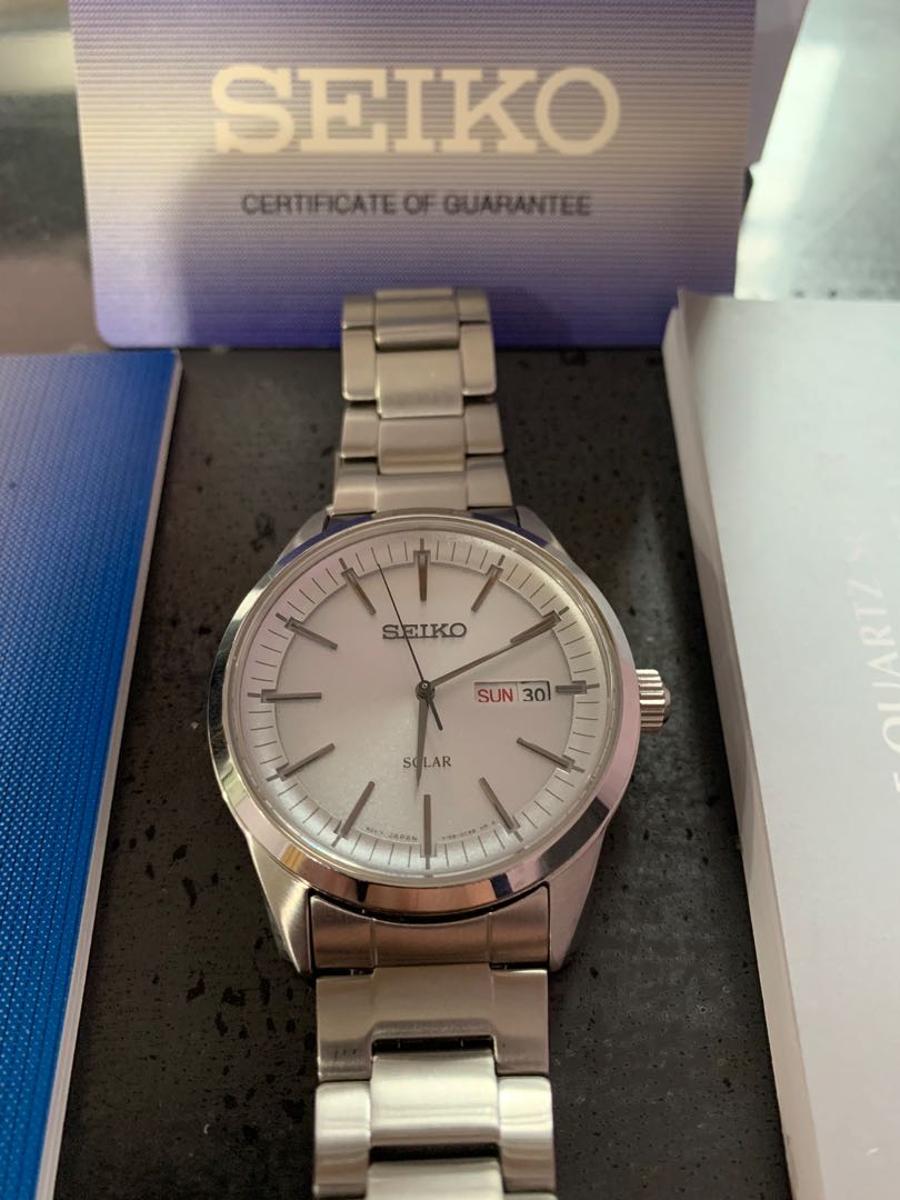 Seiko Sapphire Solar Dress Watch, Men's Fashion, Watches & Accessories,  Watches on Carousell