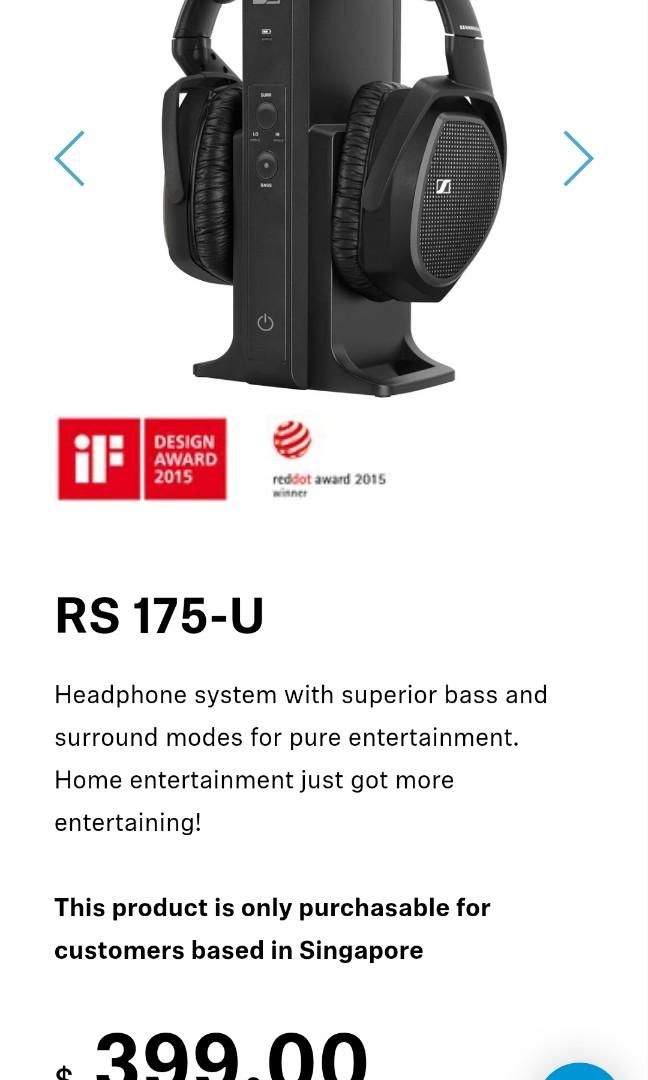 Sennheiser Rs 175 With Second Rs 185 Headset Audio Headphones Headsets On Carousell Sennheiser Rs 175 With Second Rs 185 Headset Audio Headphones Headsets On Carousell