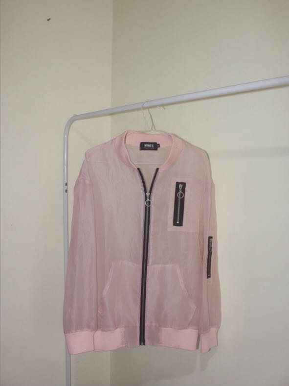 pink mesh jacket