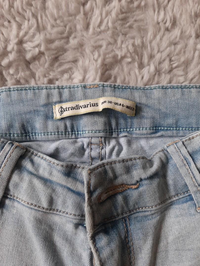 Stradivarius Ripped Jeans, Fesyen 